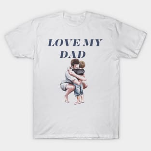 this dad loves his triplets T-Shirt